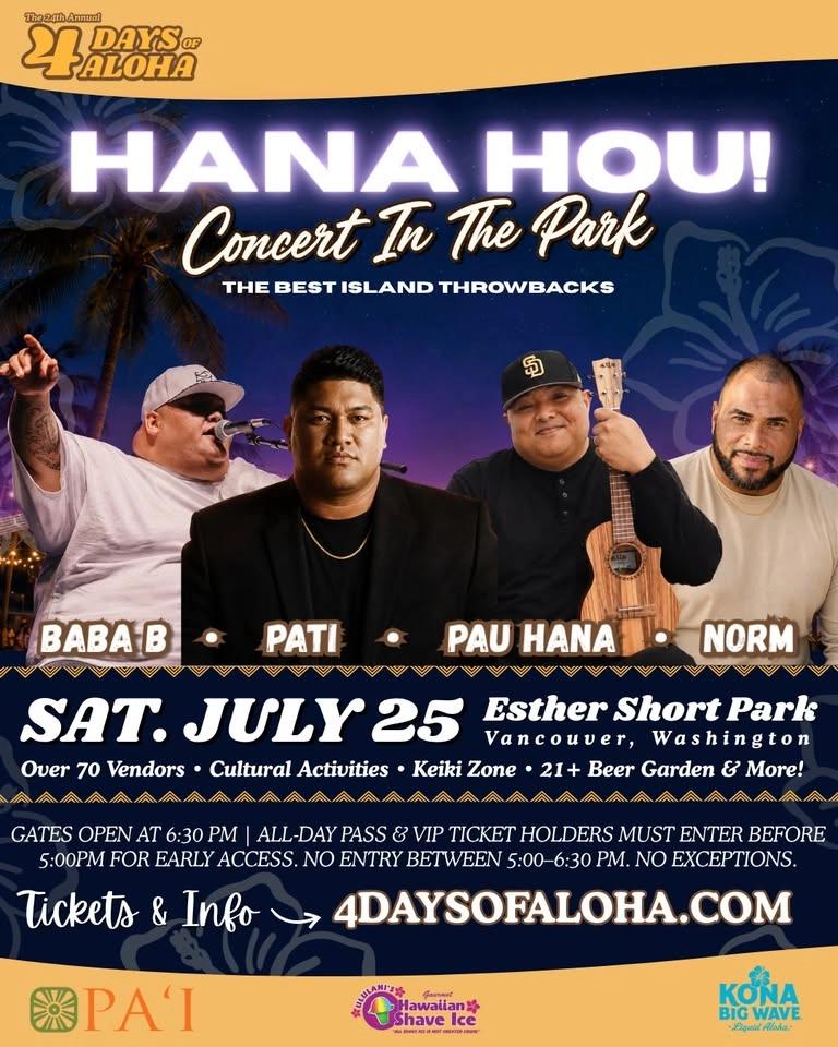 Hana Hou Concert In The Park