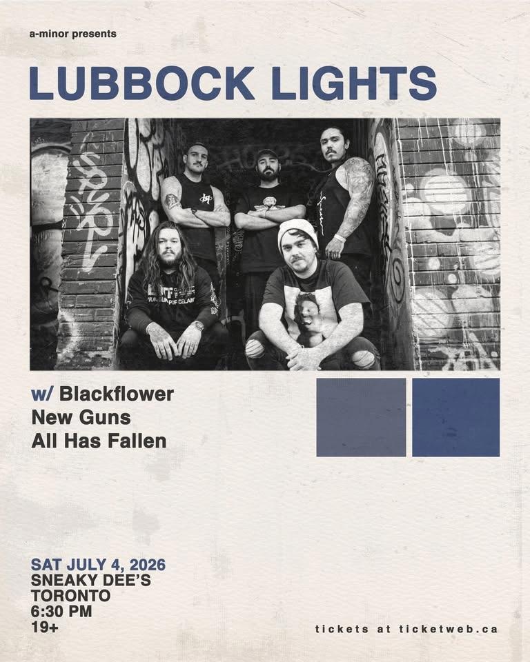 Lubbock Lights w/ Blackflower, New Guns & All Has Fallen