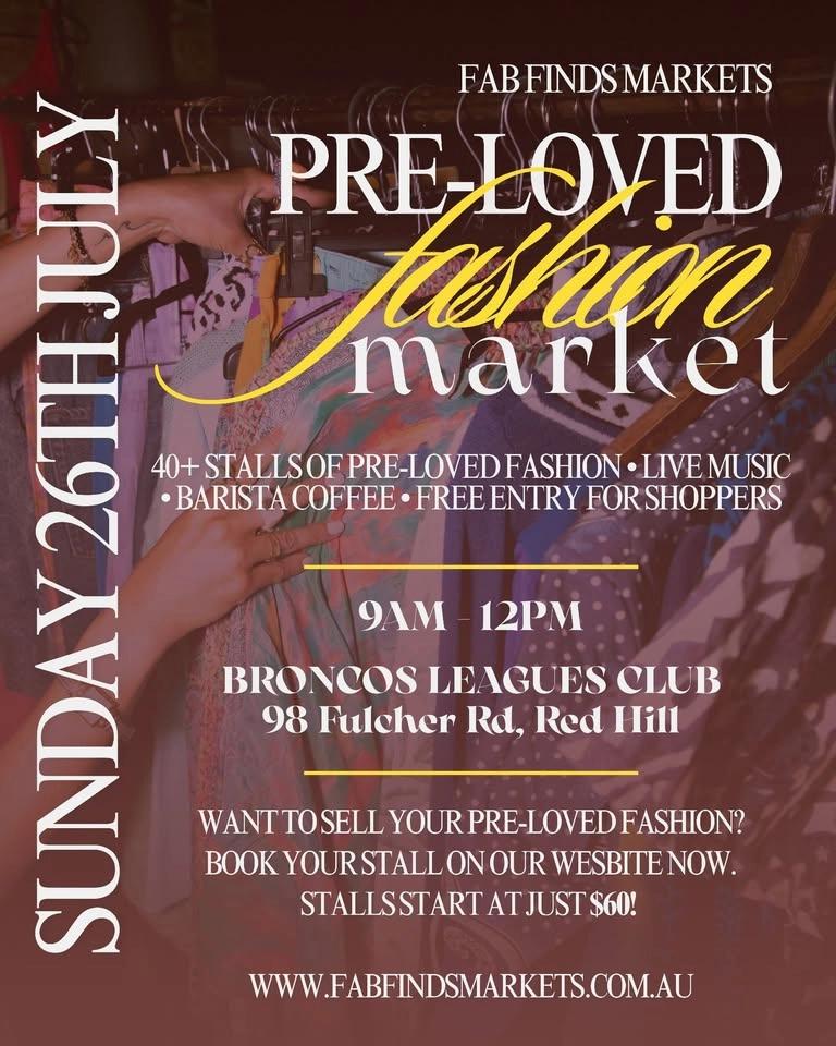 Pre-Loved Fashion Market - Broncos Leagues Club July