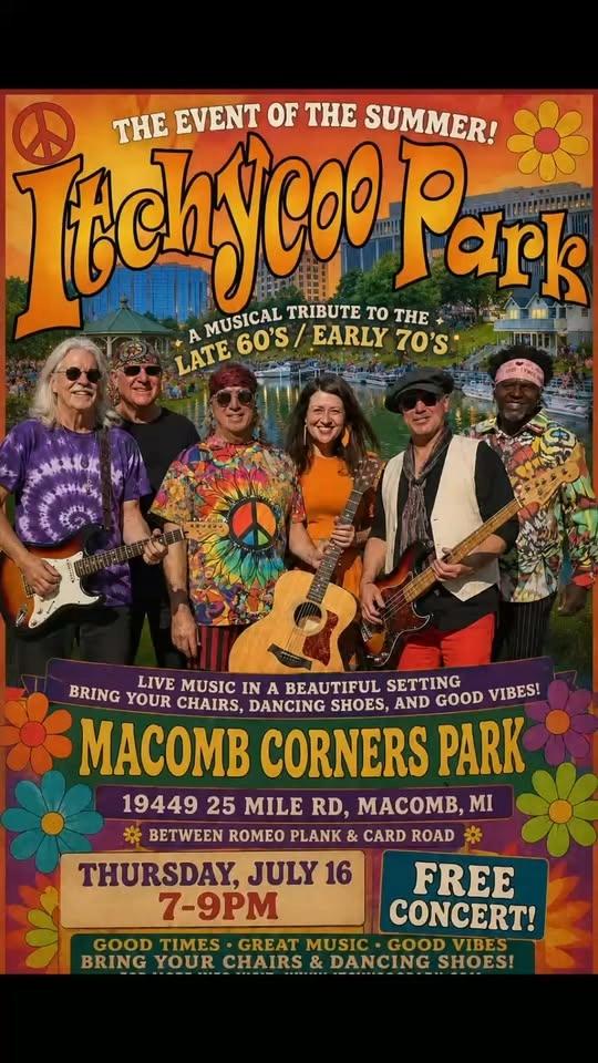 ITCHYCOO PARK performing at Macomb Corners Park Macomb Township, MI