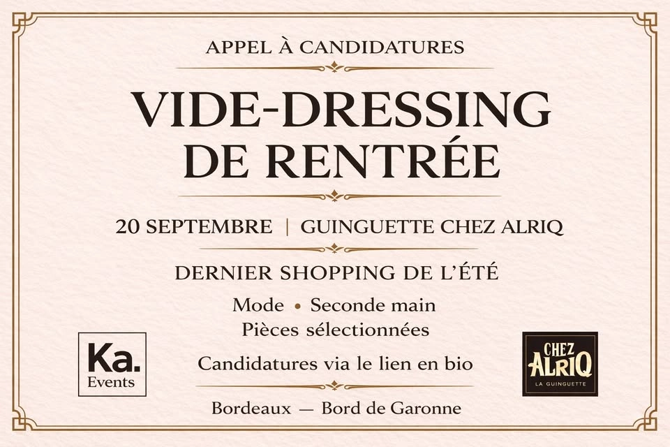 DERNIER SHOPPING DE L’ÉTÉ 🍂 à la Guinguette chez Alriq