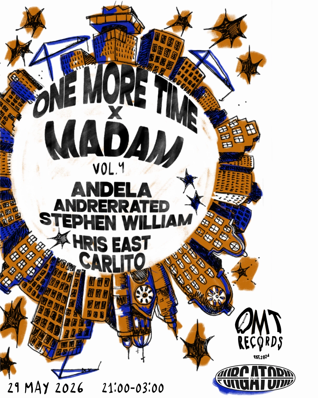 Madam by Night invites: OMT Records