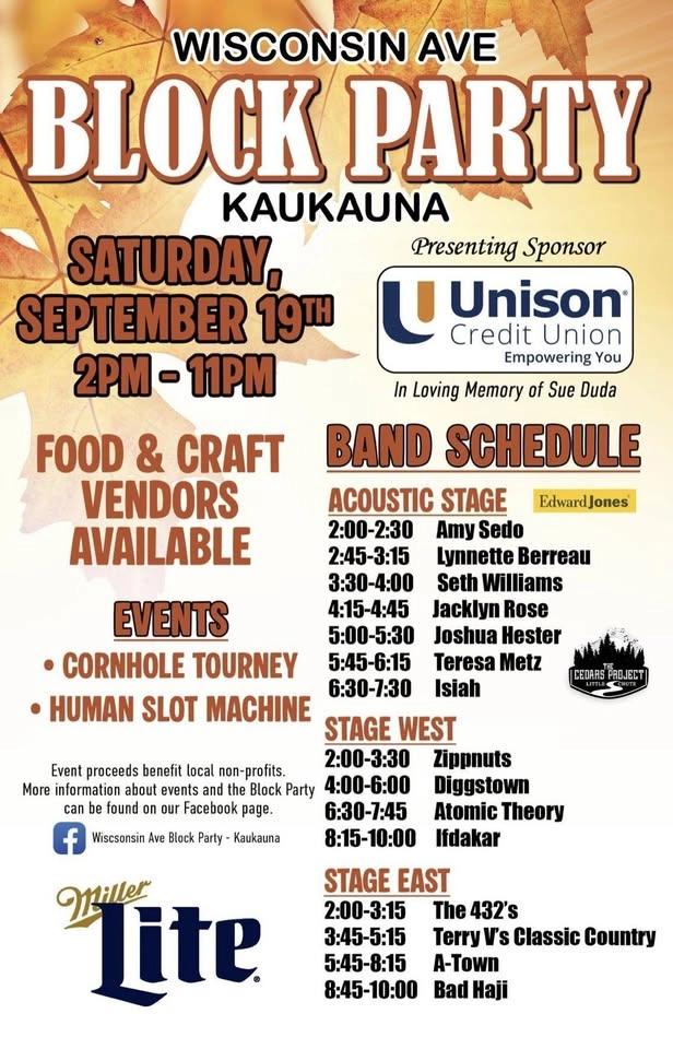 Wisconsin Ave Fall Block Party 2026!