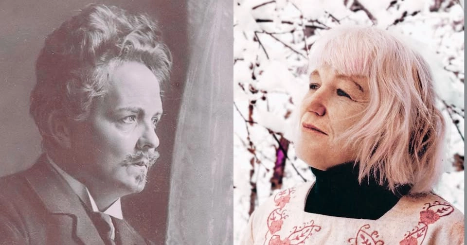 Sonja Åkesson & August Strindberg i Drottninggatans backe