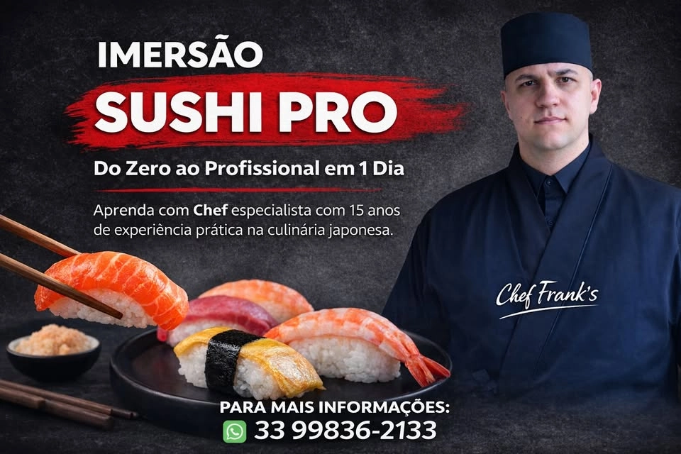đš CARATINGA, PRESTE ATENĂĂO (IMERSĂO SUSHI PRO)đŁđ„