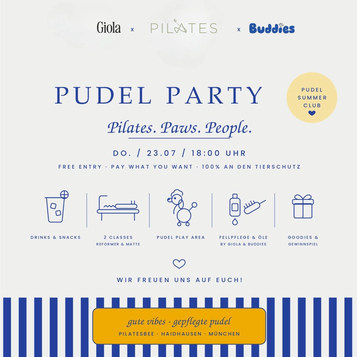 PUDEL PARTY – Pilates. Paws. People.