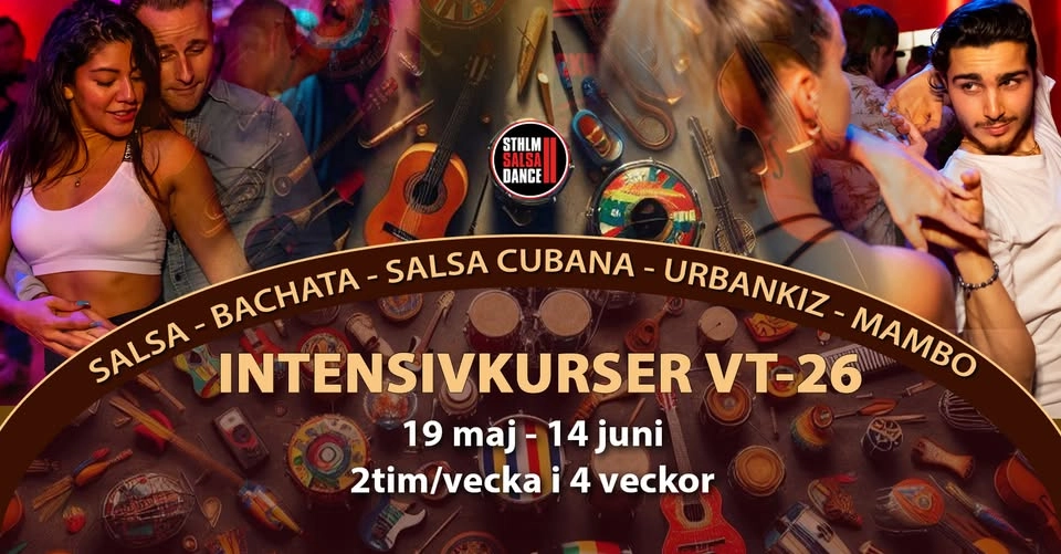 Intensivkurser 19 maj – 11 juni på Stockholm Salsa Dance!