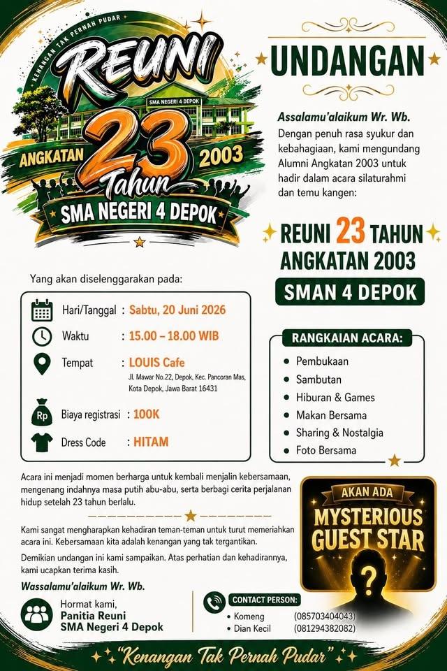 Reuni 23 Tahun / Angkatan 8 (2003)