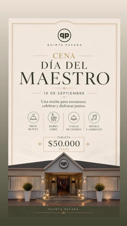 Cena Día del Maestro