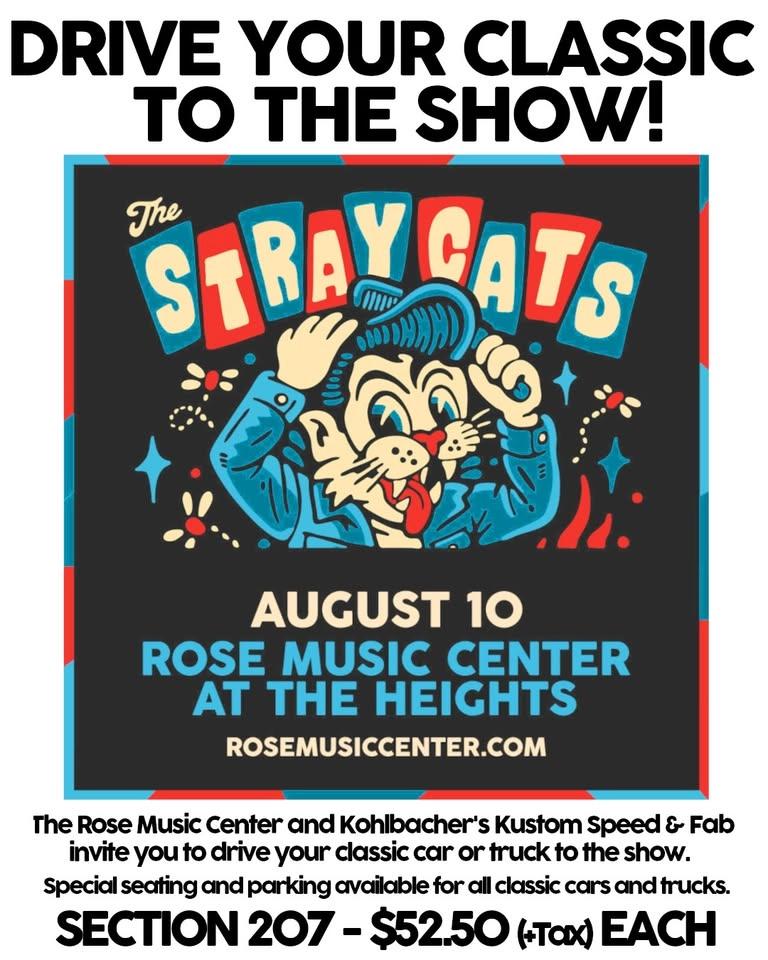 Stray Cats at the Rose - Classic Car Parking Area