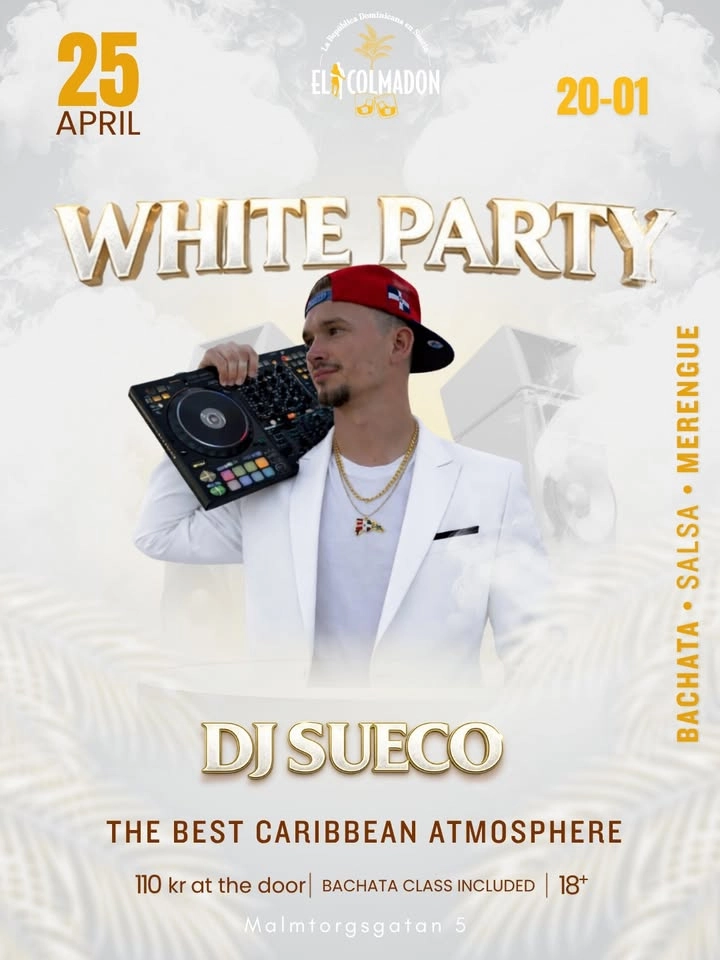El Colmadon – White Party | Bachata, Salsa & Merengue in Stockholm 🤍