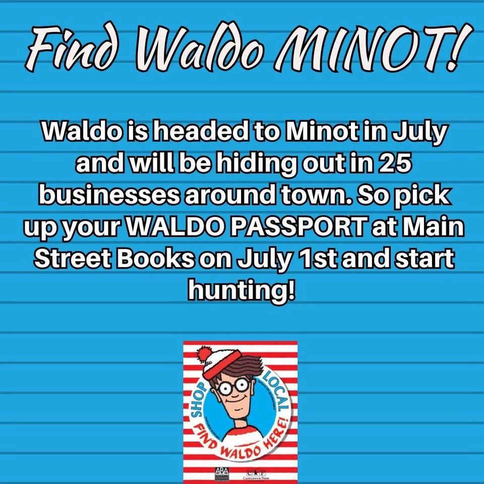 Find Waldo in Minot 2026! Free Citywide Scavenger Hunt!