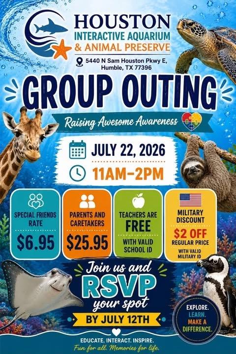 Interactive Aquarium July Group Outing