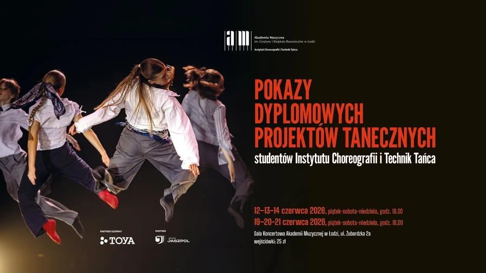 Pokazy dyplomowych projektów tanecznych studentów Instytutu Choreografii i Technik Tańca