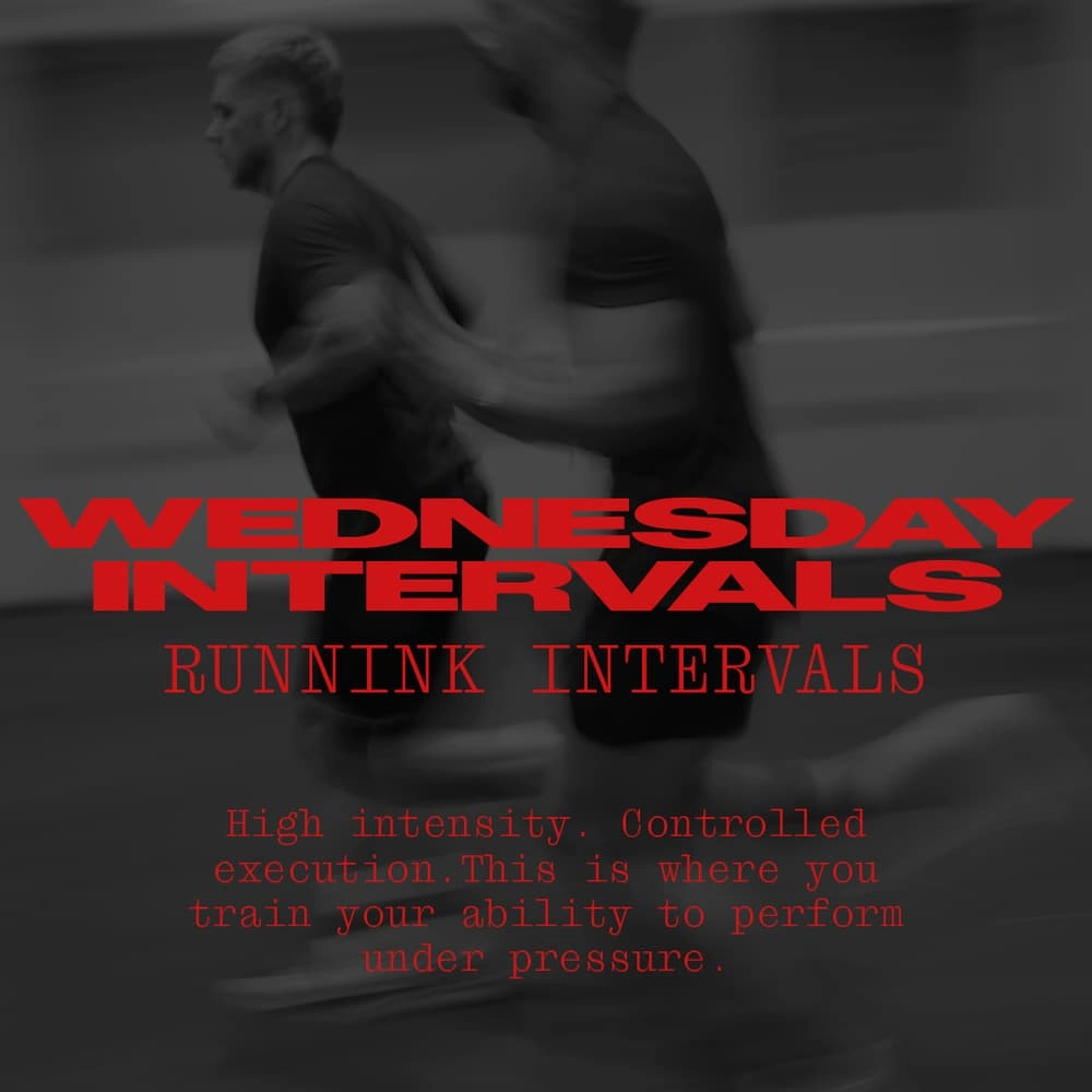 WEDNESDAY INTERVALS - RUNNINK INTERVALS (TAPERING)