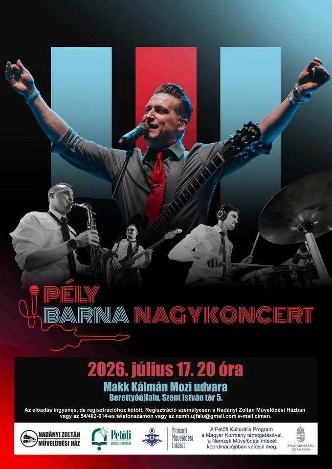 Zenés Nyári Esték - PÉLY BARNA NAGYKONCERT