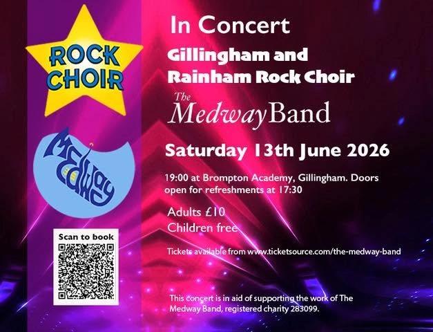 The Medway Band and Rainham and Gillingham Rock Choir