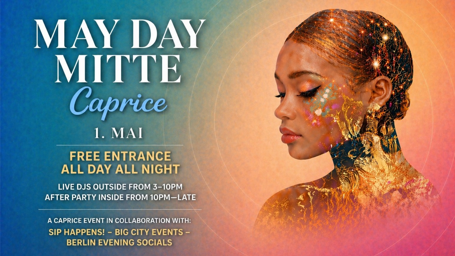 Sip Happens! x Caprice: May Day Social & Party 🎉