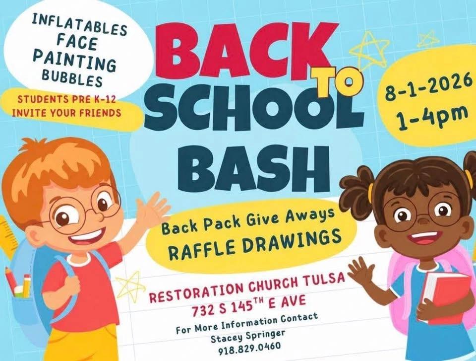 Back to School Bash - Restoration Church Tulsa