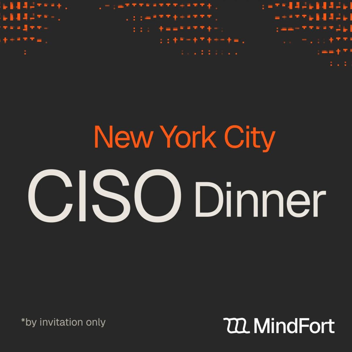 NYC CISO Dinner