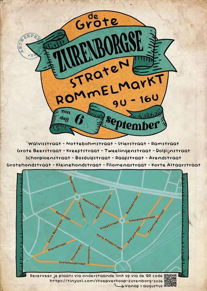 Rommelmarkt in 16 Zurenborgse straten