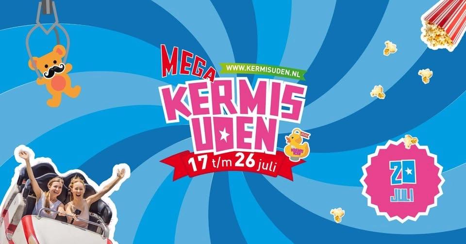 Mega Kermis Uden 2026 | Maandag 20 juli