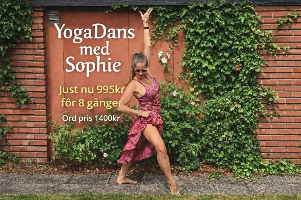 YogaDans med Sophie JUST NU 995kr för 8ggr, ord pris 1400kr