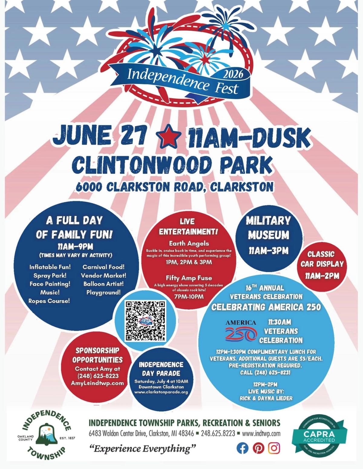 Independence Fest featuring Veterans Celebration 2026