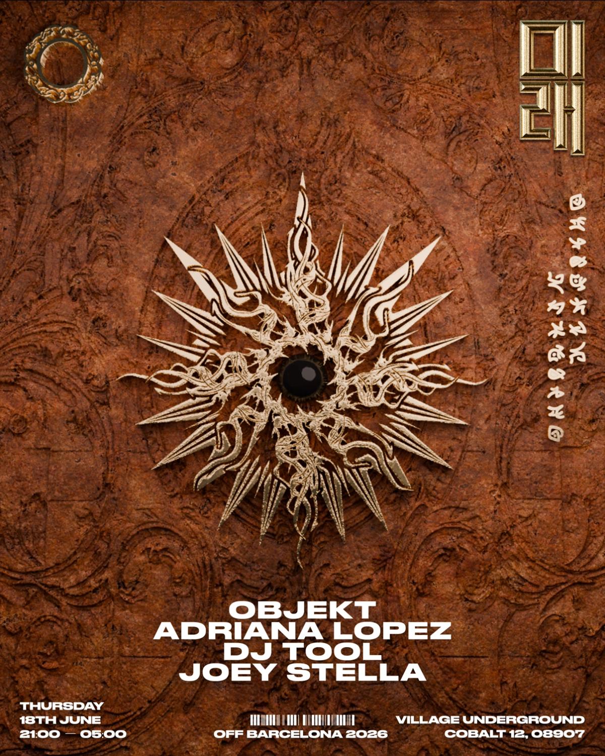 01366 OFFBCN 26̸Objekt, Adriana Lopez, DJ TOOL, Memory Palace & Myrcene