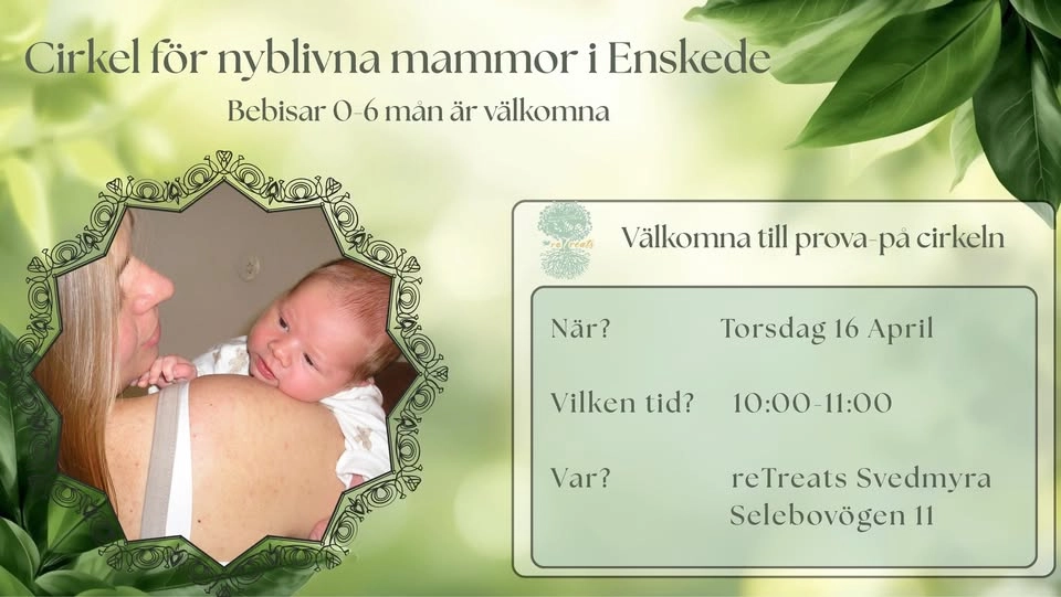 Lugn stund för nyblivna mammor i Enskede