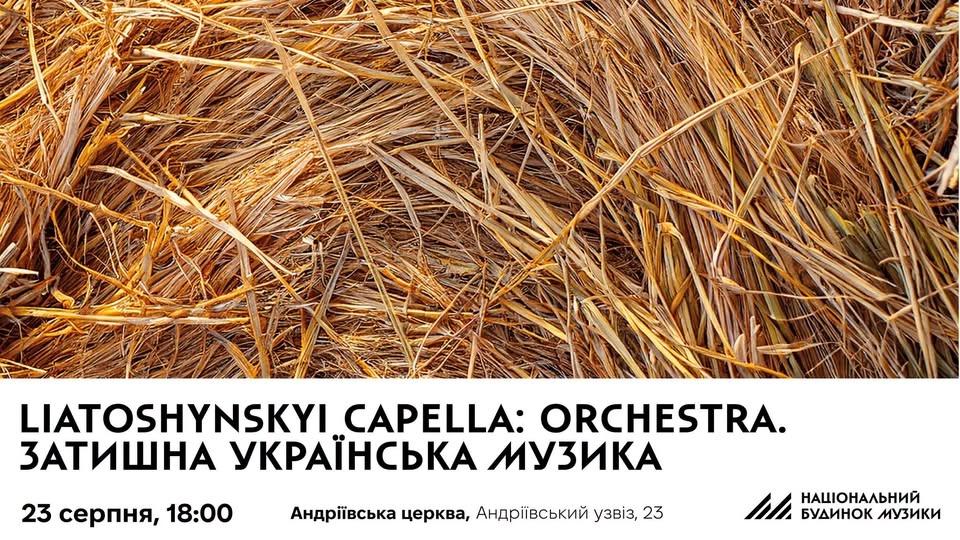 Liatoshynskyi Capella: Orchestra. Затишна українська музика