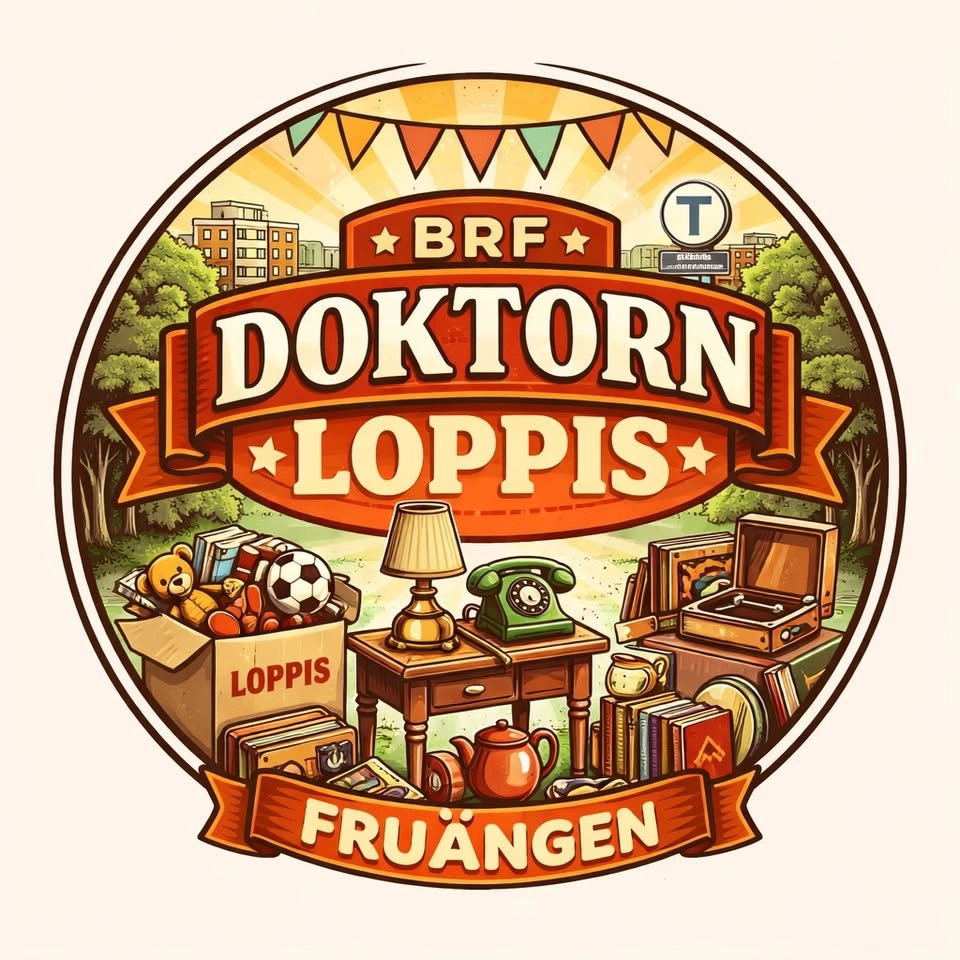 Gårdsloppis hos BRF Doktorn i Fruängen (med stort bortskänktes-bord!)