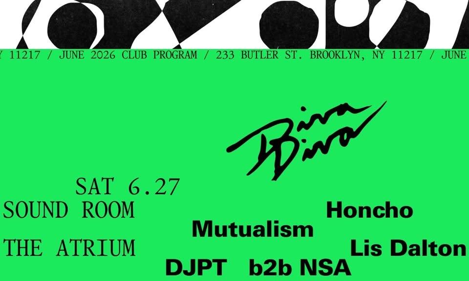 Diva Diva: Honcho, Mutualism / Lis Dalton, DJPT b2b NSA / MondoNexus