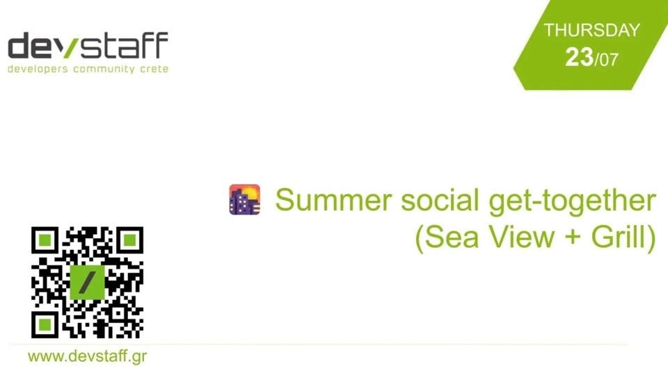 🌇 Summer social get-together (Sea View + Grill)