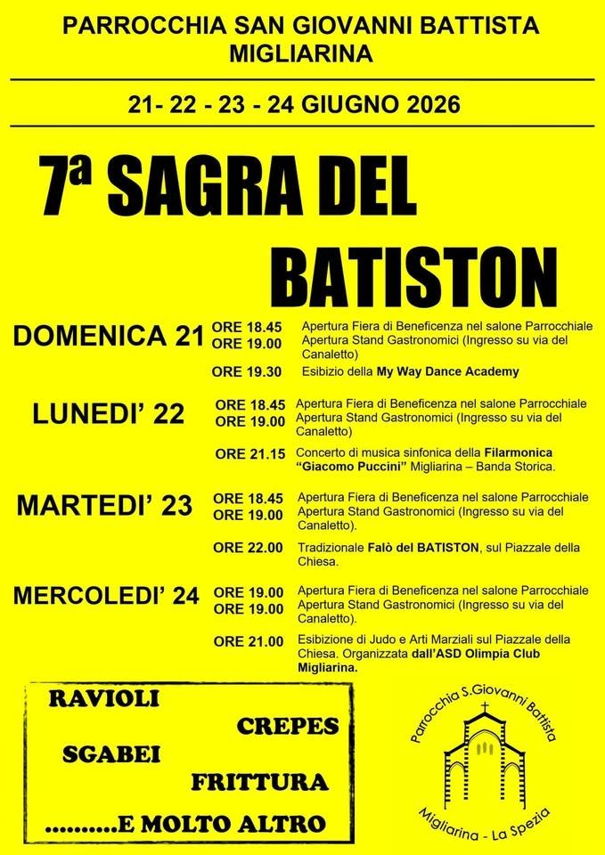 SAGRA DEL BATISTON 2026