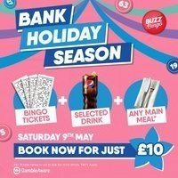 Bank Holiday Season - Buzz Bingo Falkirk 09/05