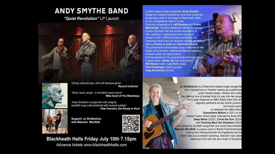Blackheath Halls The Andy Smythe Band+Jo Girdlestone/Mal MacWatt