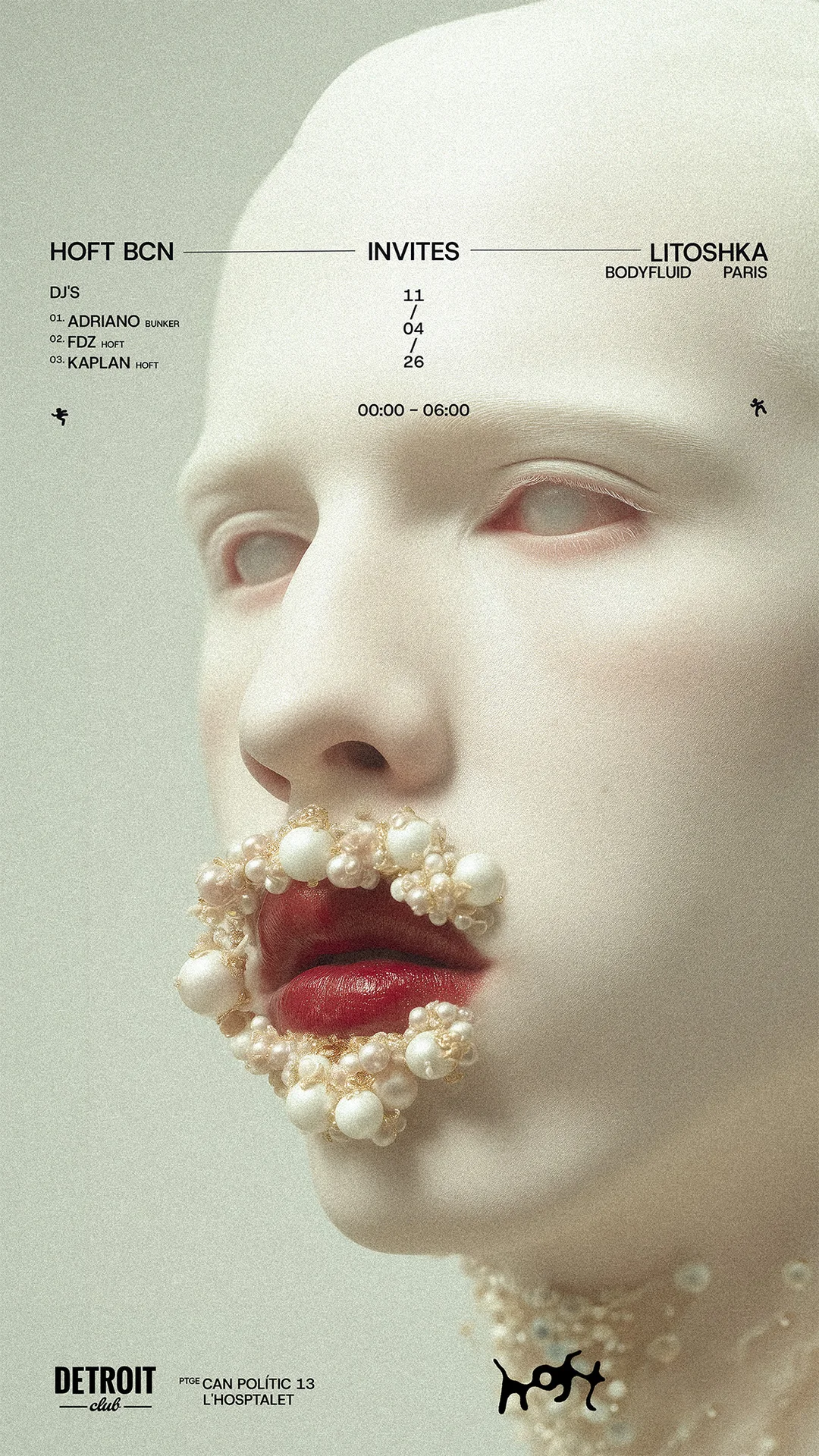 HOFT invites Litoshka (Body Fluid / Paris) & Adriano (Bünker / Mataró)