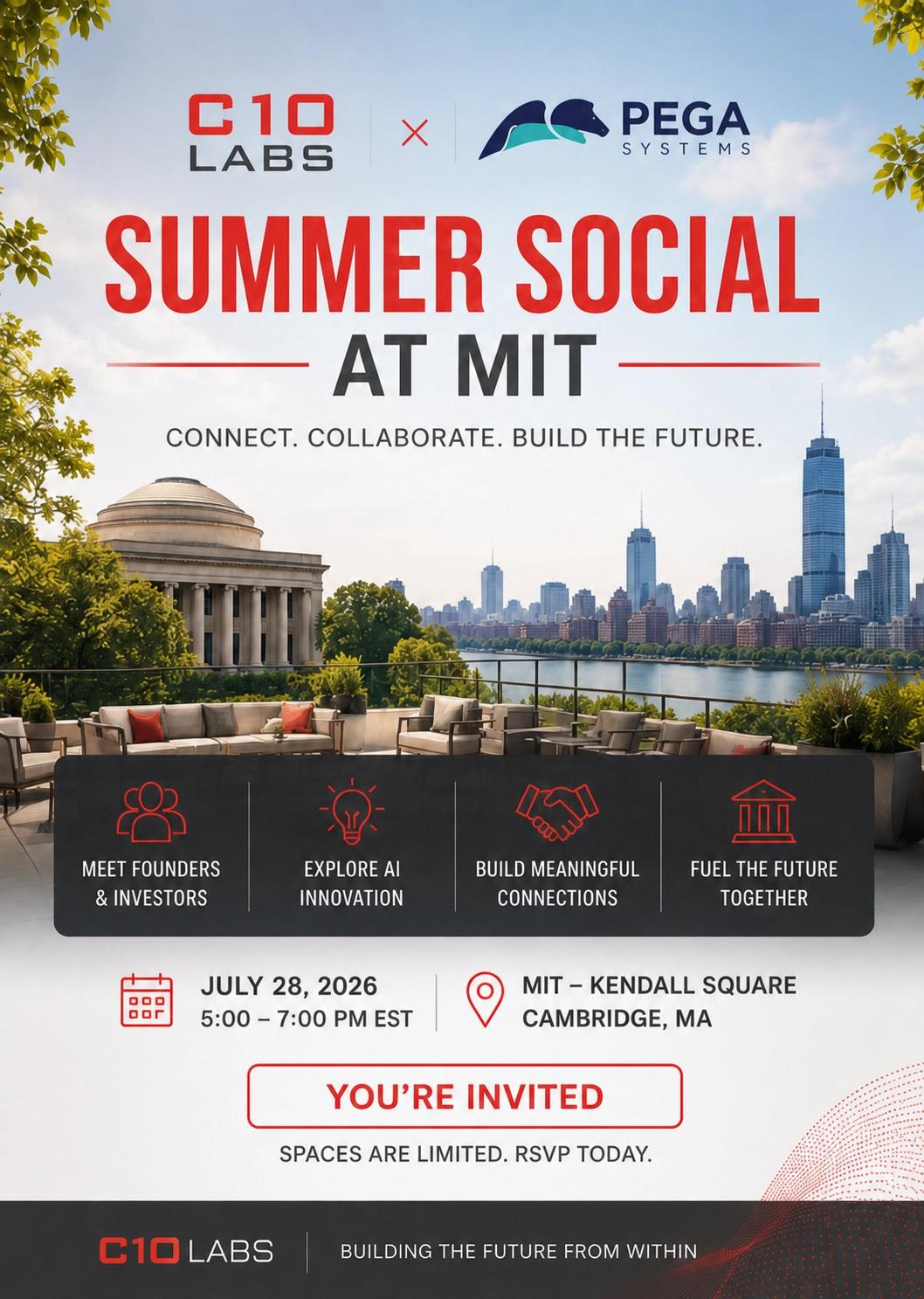 C10 Labs and Pegasystems (Pega Ventures and Launchpad) Summer Social - Community Event