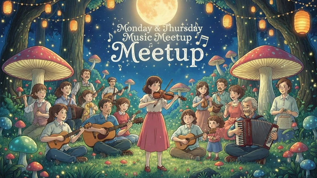 Mon & Thu 🎵🎙️🎸 Music Meetup (Talking, Singing, and Playing Music) = 音楽交流会