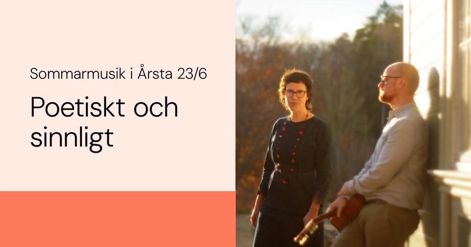 “Poetiskt och sinnligt” med Lovisa Westback och Daniel Petrén