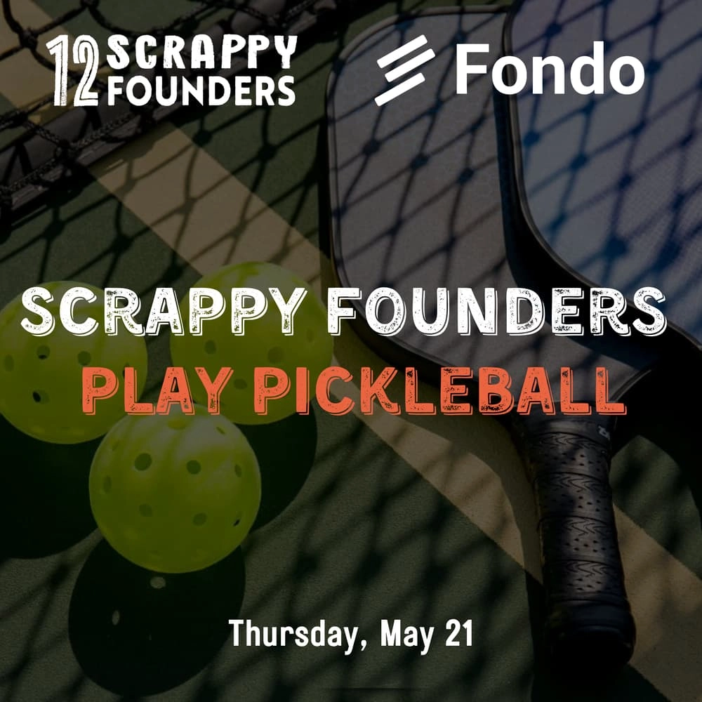 Scrappy (AI) Founders Play Pickleball