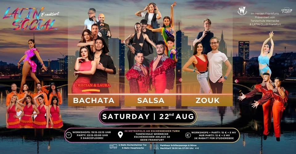 ★ LATIN SOCIAL Frankfurt ★ Bachata, Salsa & Zouk!