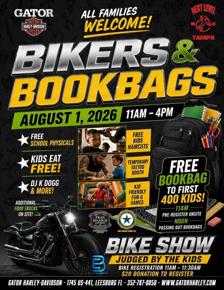 Bikers & Bookbags | Community Event
