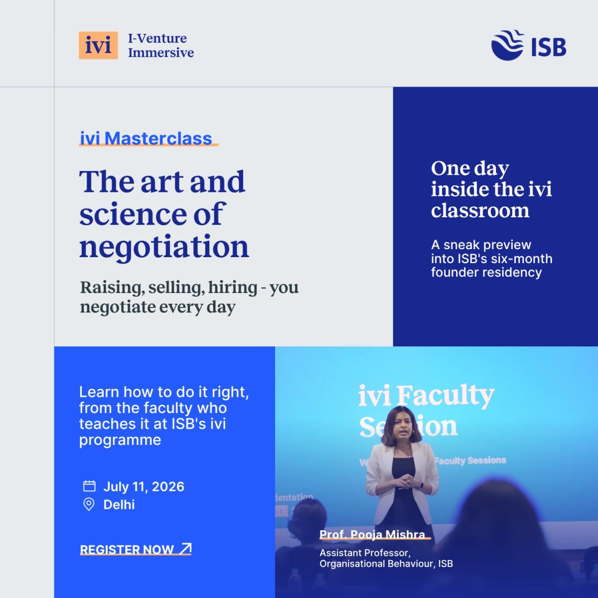 ivi Masterclass: The Art of Negotiation | Delhi