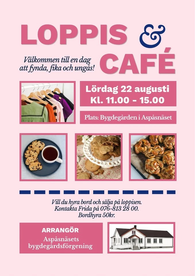 Loppis och café i Aspåsnäset