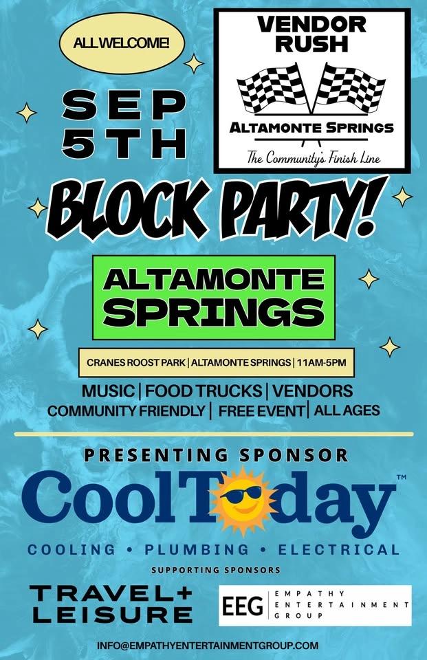 Vendor Rush Block Party: Altamonte Springs