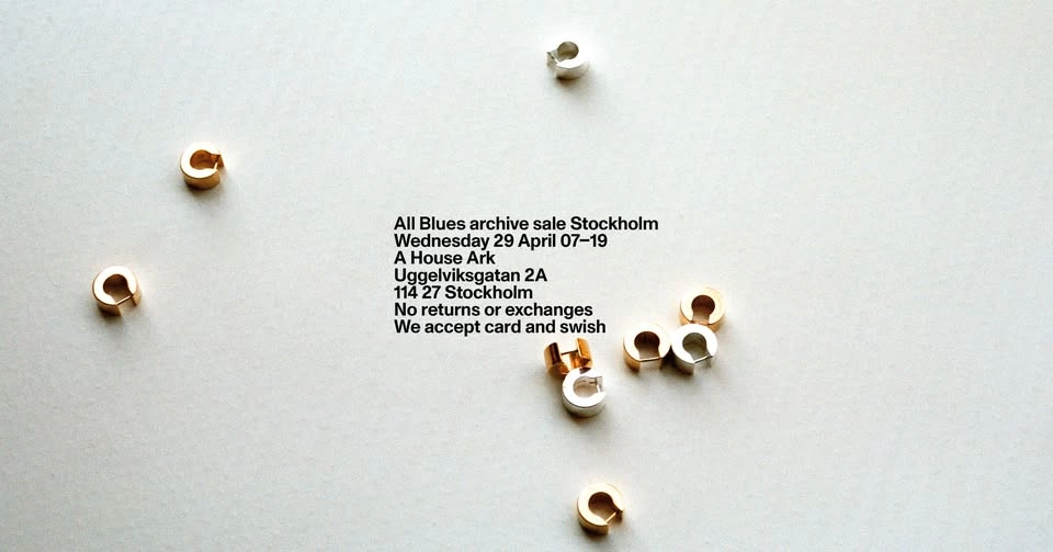 All Blues – Archive sale 2026
