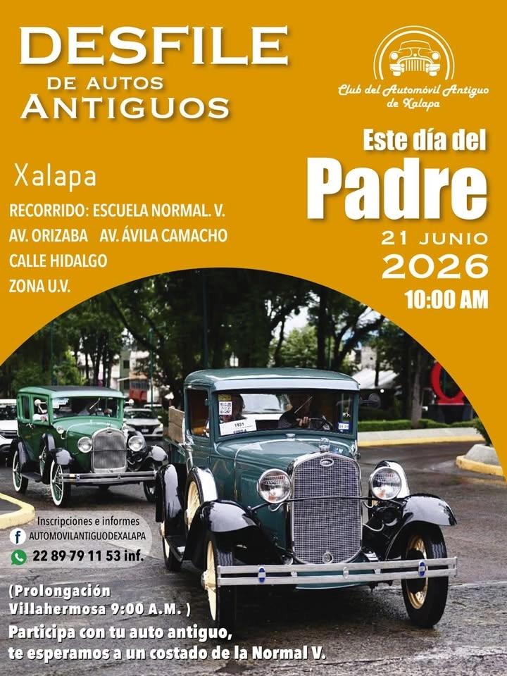 DESFILE DE AUTOS ANTIGUOS DÍA DEL PADRE 2026