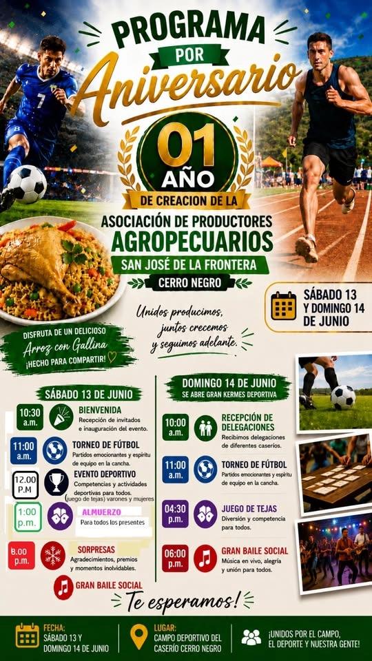 Aniversario "ASOCIACIÓN DE PRODUCTORES AGROPECUARIOS" Cerro Negro.